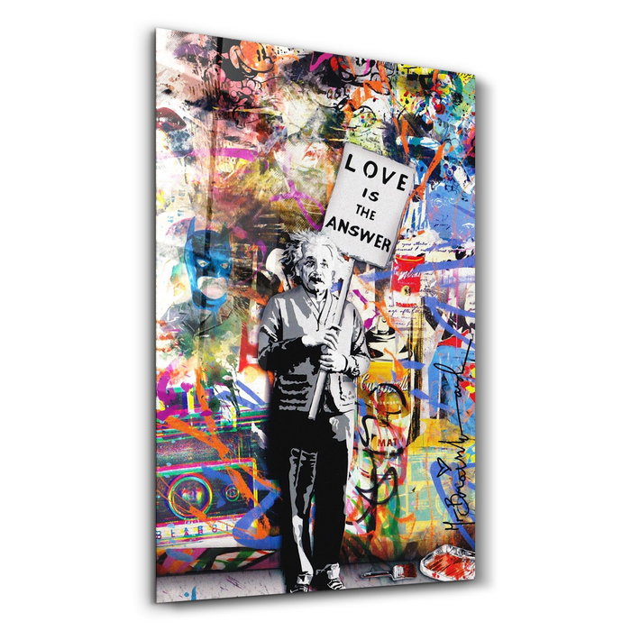 Wallity Pintura Decorativa de Vidrio Templado Multicolor 46 x 72 cm